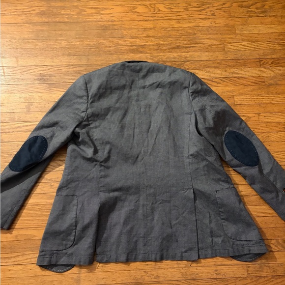 Pierre Cardin Gray Blazer with Elbow Patches - Picture 2 of 6